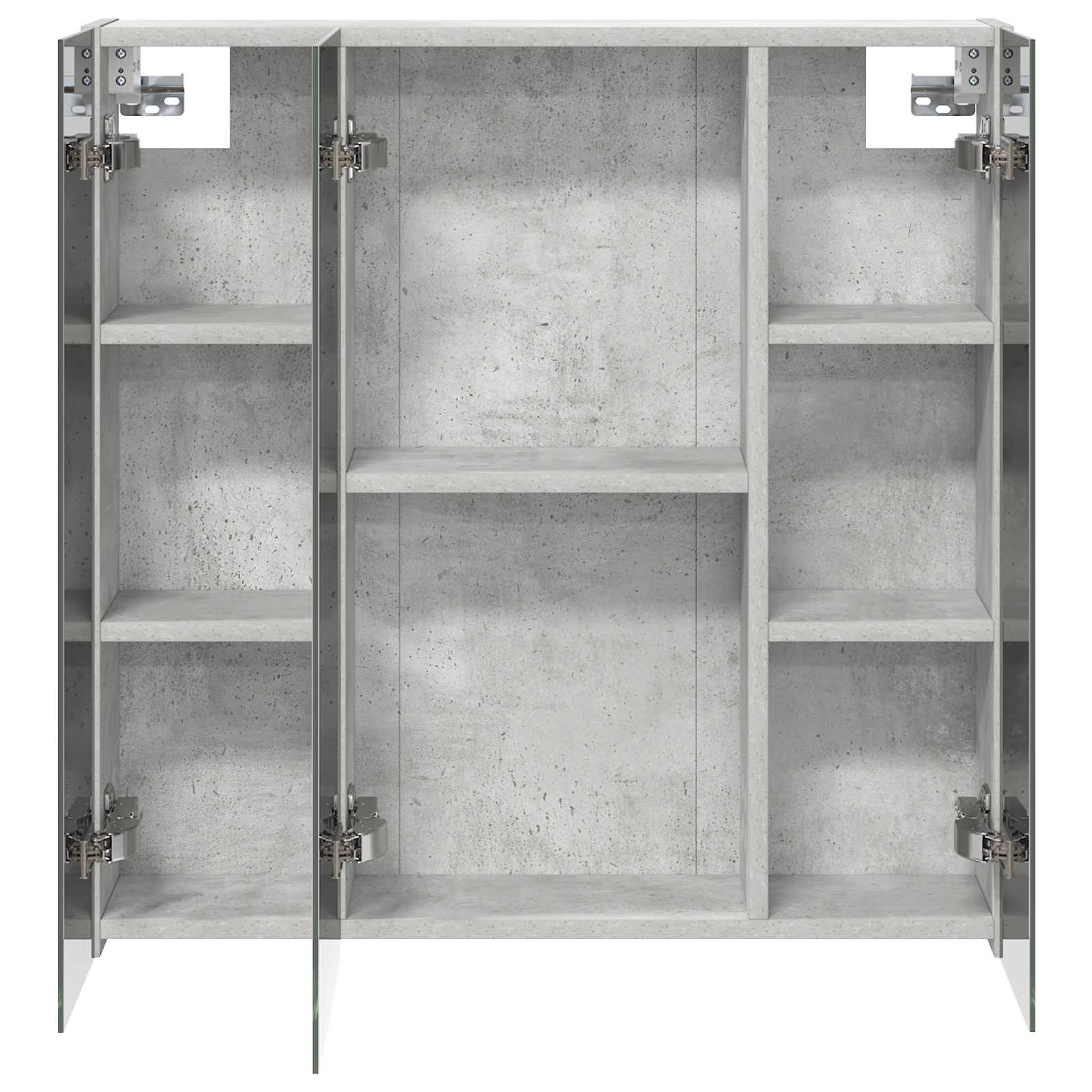 Badkamer spiegelkast Beton Grijs 70 x 14,5 x 70 cm Bewerkt hout