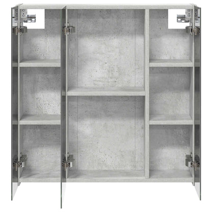 Badkamer spiegelkast Beton Grijs 70 x 14,5 x 70 cm Bewerkt hout