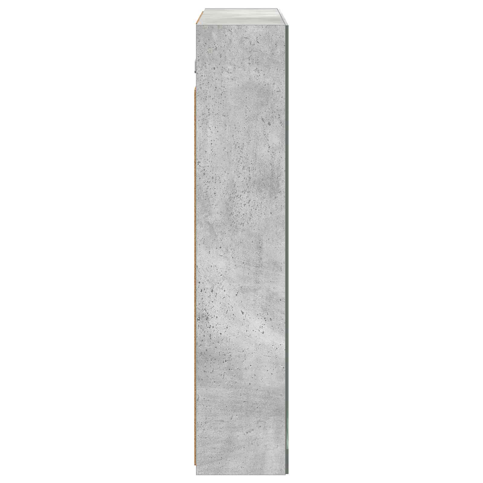 Badkamer spiegelkast Beton Grijs 70 x 14,5 x 70 cm Bewerkt hout