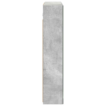 Badkamer spiegelkast Beton Grijs 70 x 14,5 x 70 cm Bewerkt hout