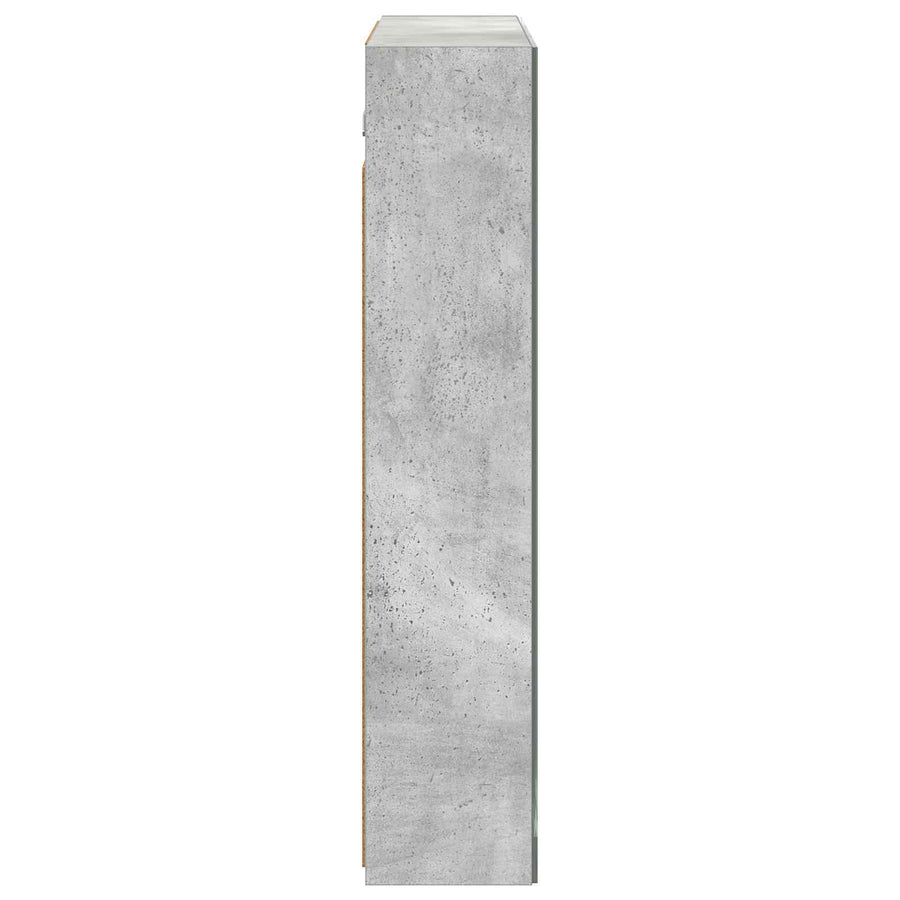 Badkamer spiegelkast Beton Grijs 70 x 14,5 x 70 cm Bewerkt hout