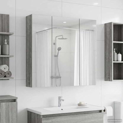 Badkamer spiegelkast Grijs Sonoma 70 x 14,5 x 70 cm