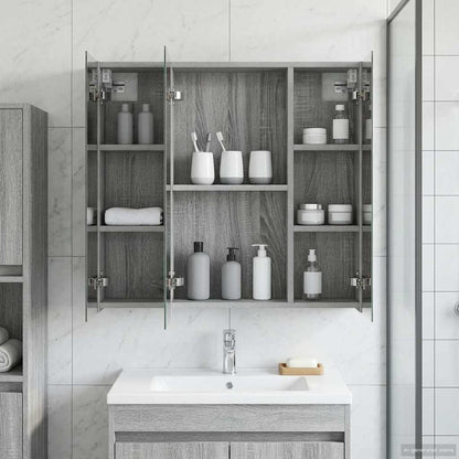Badkamer spiegelkast Grijs Sonoma 70 x 14,5 x 70 cm