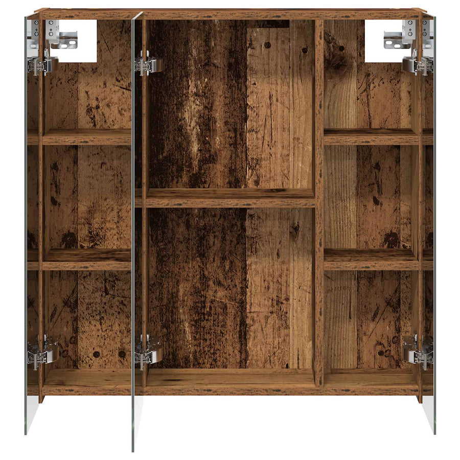 Badkamer spiegelkast Oudhout 70 x 14,5 x 70 cm Bewerkt hout