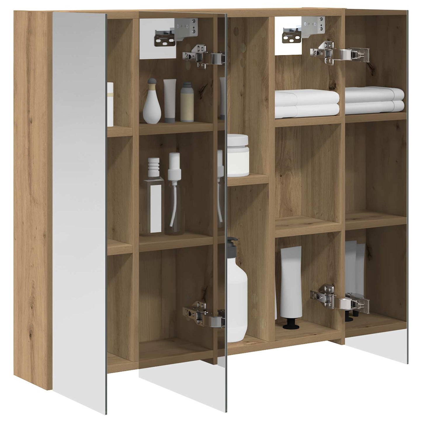 Badkamer spiegelkast Ambachtelijk eiken 70 x 14,5 x 70 cm