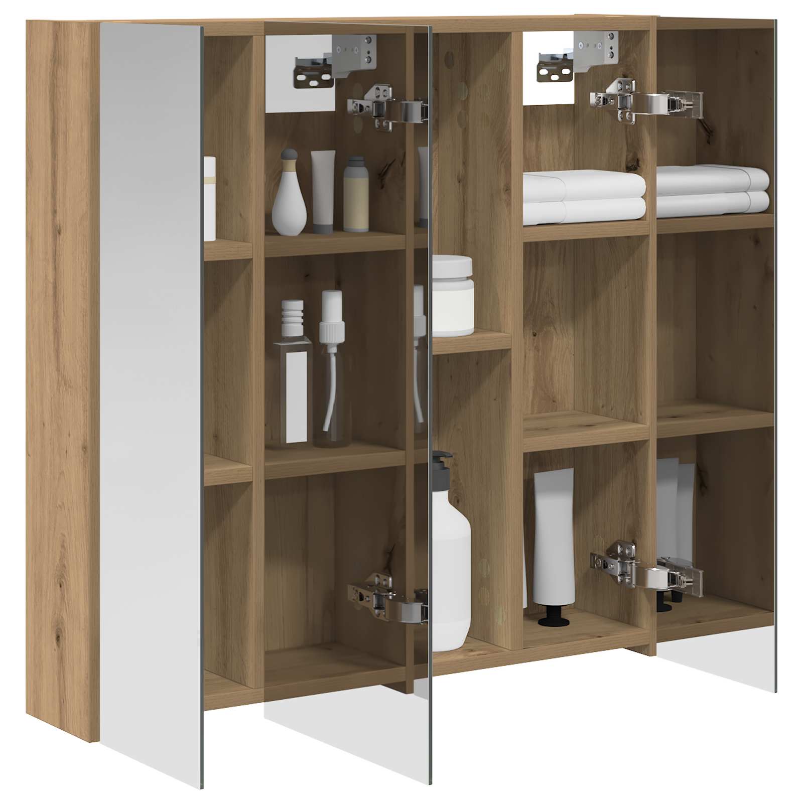 Badkamer spiegelkast Ambachtelijk eiken 70 x 14,5 x 70 cm