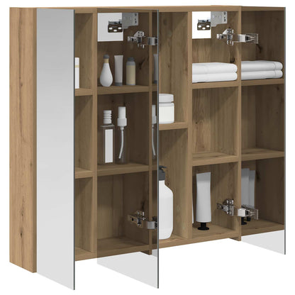 Badkamer spiegelkast Ambachtelijk eiken 70 x 14,5 x 70 cm