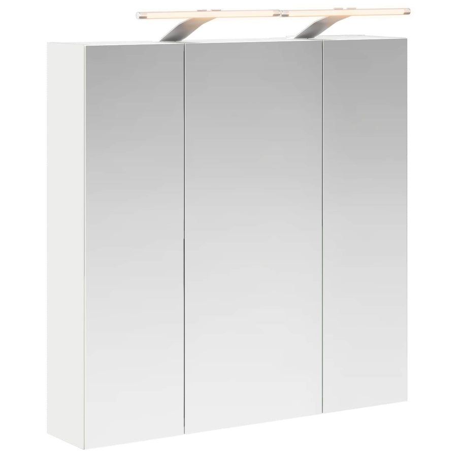 Badkamer spiegelkast voor Wit 70 x 14,5 x 70 cm Bewerkt hout