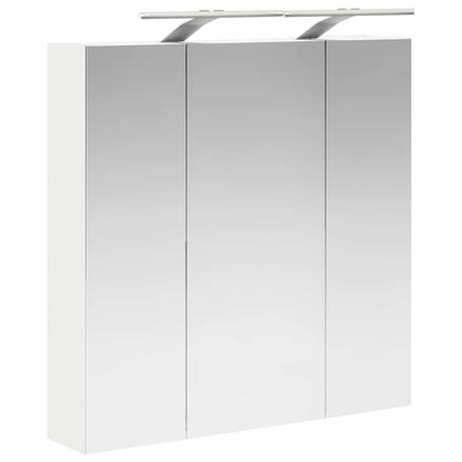 Badkamer spiegelkast voor Wit 70 x 14,5 x 70 cm Bewerkt hout