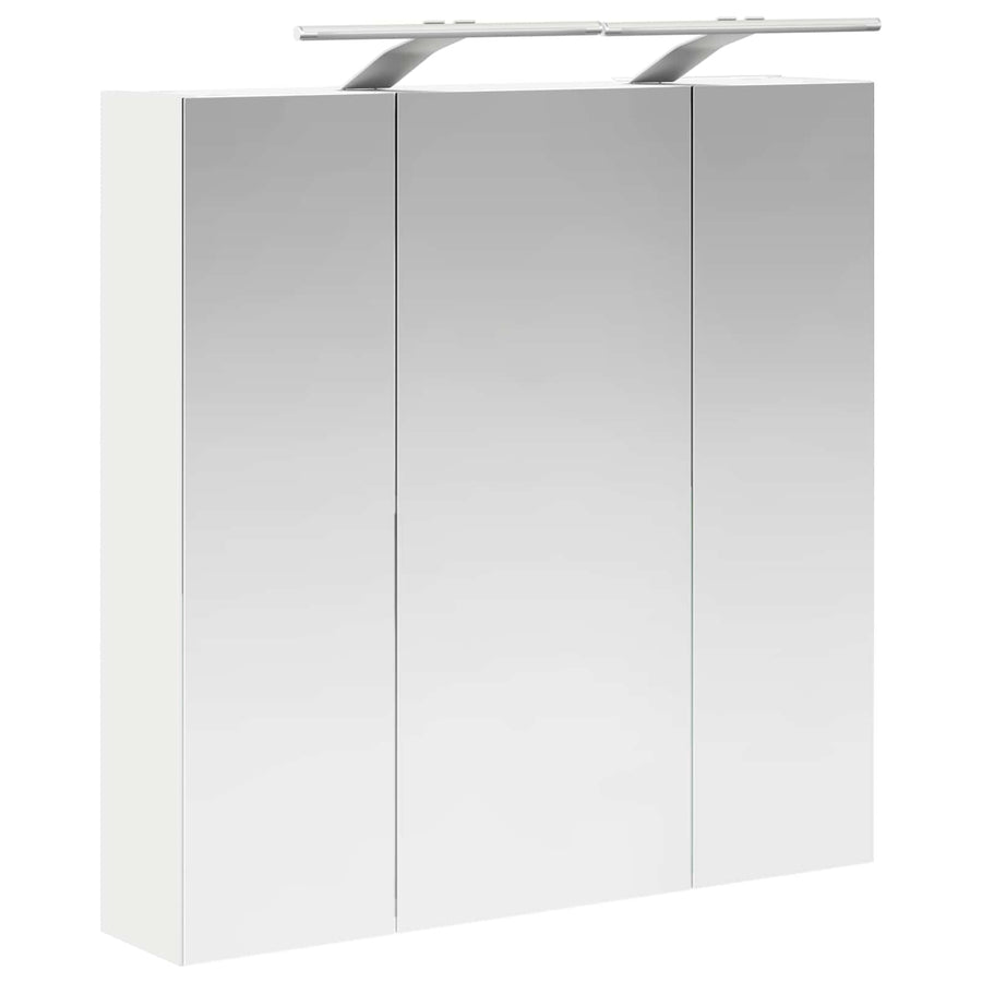 Badkamer spiegelkast voor Wit 70 x 14,5 x 70 cm Bewerkt hout