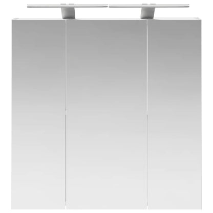 Badkamer spiegelkast voor Wit 70 x 14,5 x 70 cm Bewerkt hout