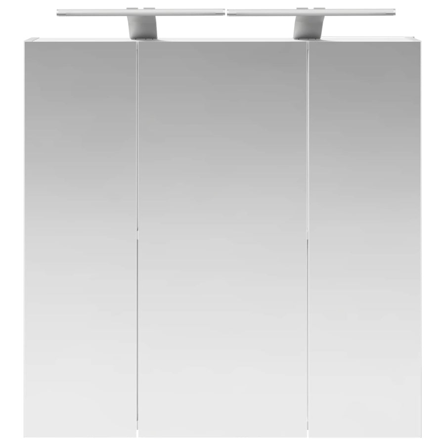 Badkamer spiegelkast voor Wit 70 x 14,5 x 70 cm Bewerkt hout