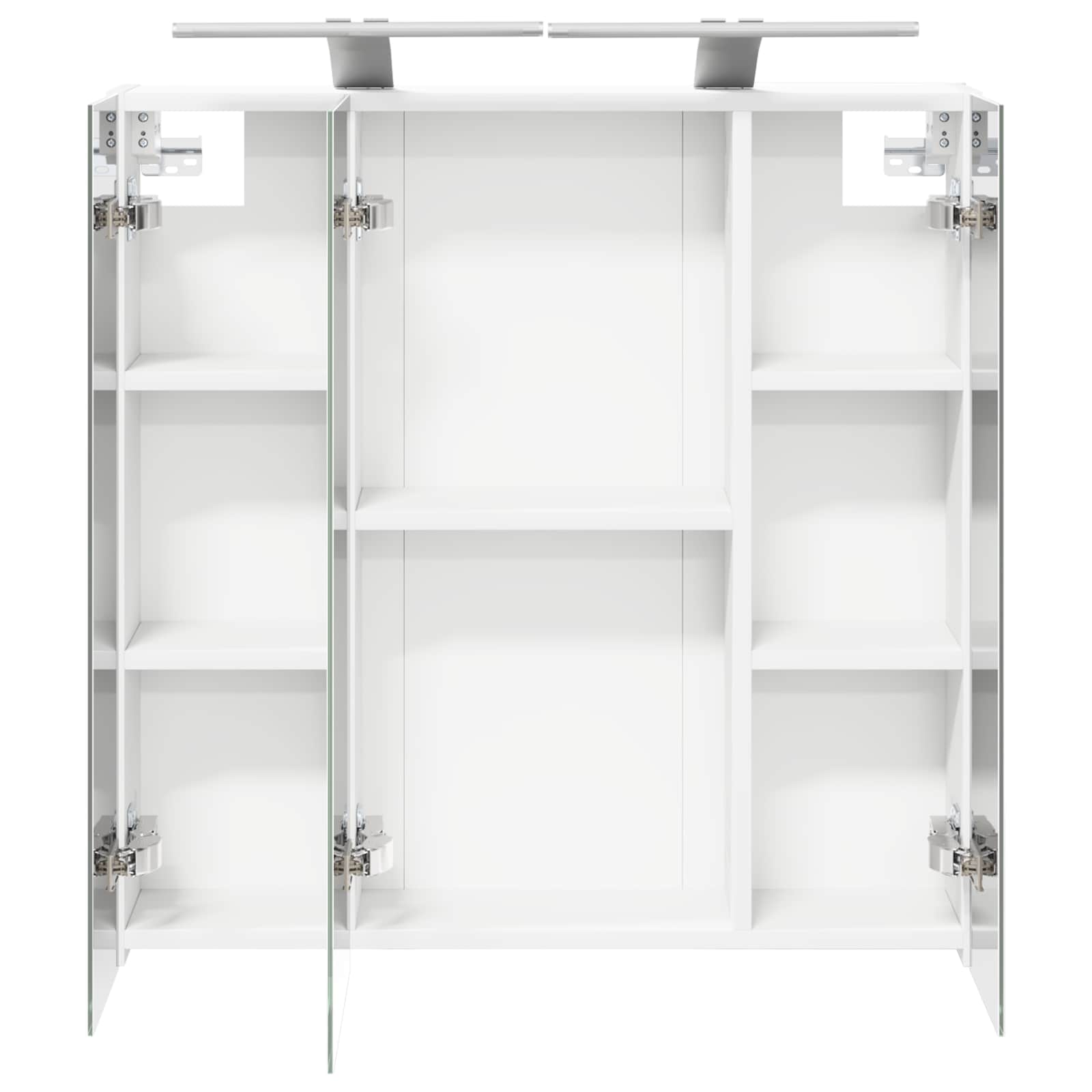 Badkamer spiegelkast voor Wit 70 x 14,5 x 70 cm Bewerkt hout