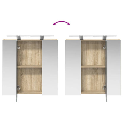 Badkamer spiegelkast Sonoma Eiken 70 x 14,5 x 70 cm
