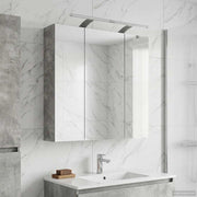 Badkamer spiegelkast beton grijs 70x14,5x70 cm