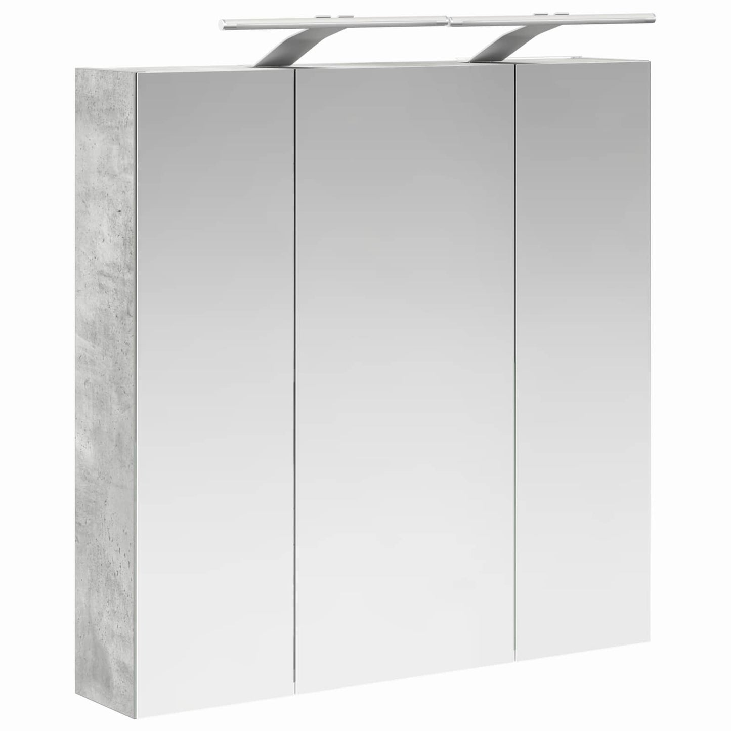 Badkamer spiegelkast Beton Grijs 70 x 14,5 x 70 cm Bewerkt hout