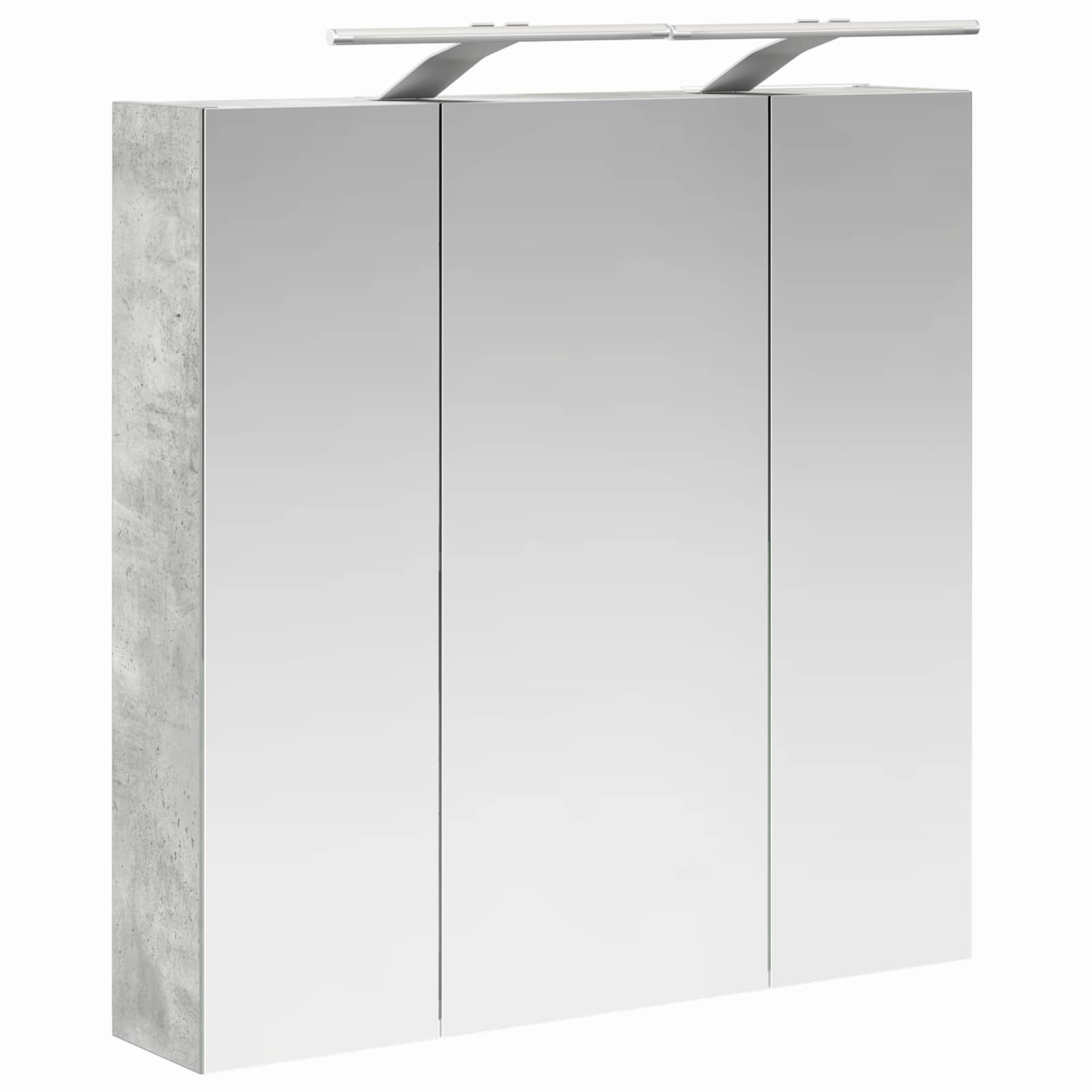 Badkamer spiegelkast Beton Grijs 70 x 14,5 x 70 cm Bewerkt hout
