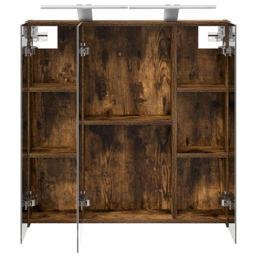 Badkamer spiegelkast Gerookt eiken 70 x 14,5 x 70 cm