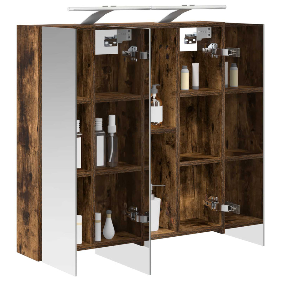 Badkamer spiegelkast Gerookt eiken 70 x 14,5 x 70 cm