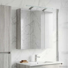 Bathroom Mirror Cabinet Grey Sonoma 70 x 14.5 x 70 cm