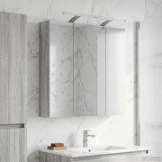 Spiegelkast badkamer 70x14,5x70 cm grijs Sonoma
