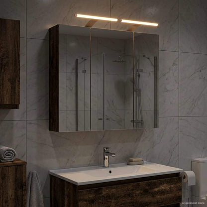 Badkamer spiegelkast Oudhout 70 x 14,5 x 70 cm Bewerkt hout