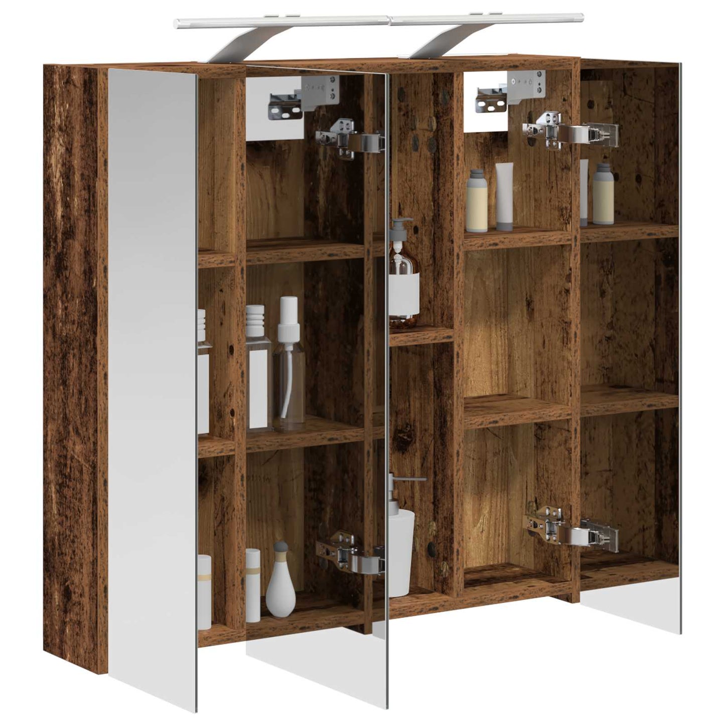 Badkamer spiegelkast Oudhout 70 x 14,5 x 70 cm Bewerkt hout