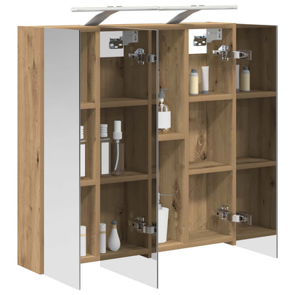 Badkamer spiegelkast Ambachtelijk eiken 70 x 14,5 x 70 cm