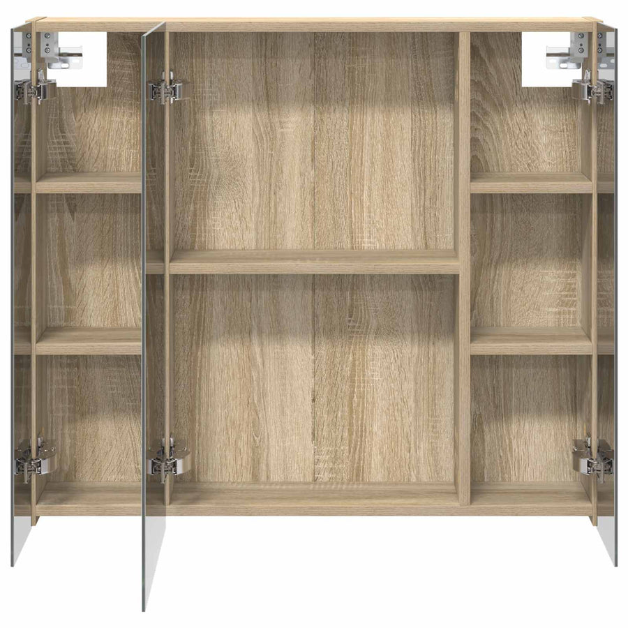 Badkamer spiegelkast met plank Sonoma Eiken 80 x 14.5 x 70 cm
