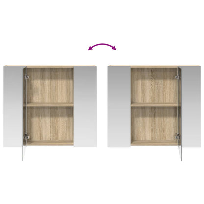 Badkamer spiegelkast met plank Sonoma Eiken 80 x 14.5 x 70 cm