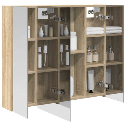 Badkamer spiegelkast met plank Sonoma Eiken 80 x 14.5 x 70 cm