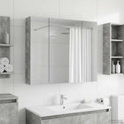 Badkamer spiegelkast beton grijs 80x14.5x70 cm