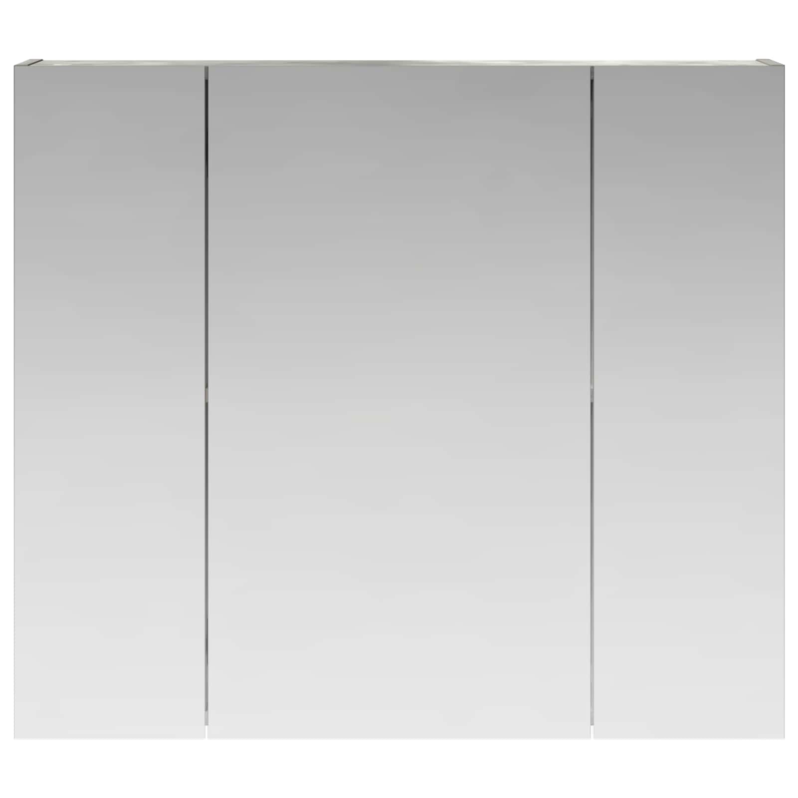 Badkamer spiegelkast Beton Grijs 80 x 14.5 x 70 cm Bewerkt hout