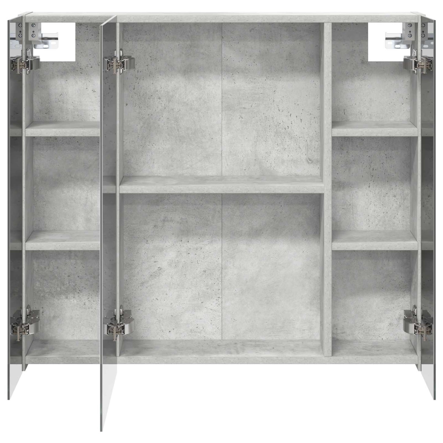 Badkamer spiegelkast Beton Grijs 80 x 14.5 x 70 cm Bewerkt hout