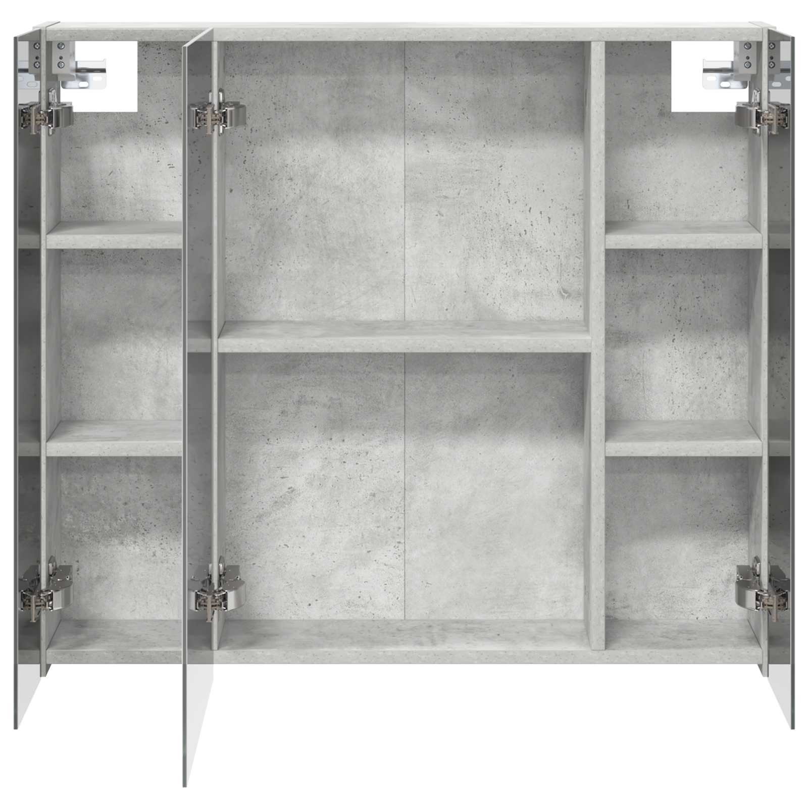Badkamer spiegelkast Beton Grijs 80 x 14.5 x 70 cm Bewerkt hout