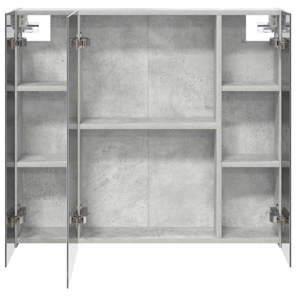 Badkamer spiegelkast Beton Grijs 80 x 14.5 x 70 cm Bewerkt hout