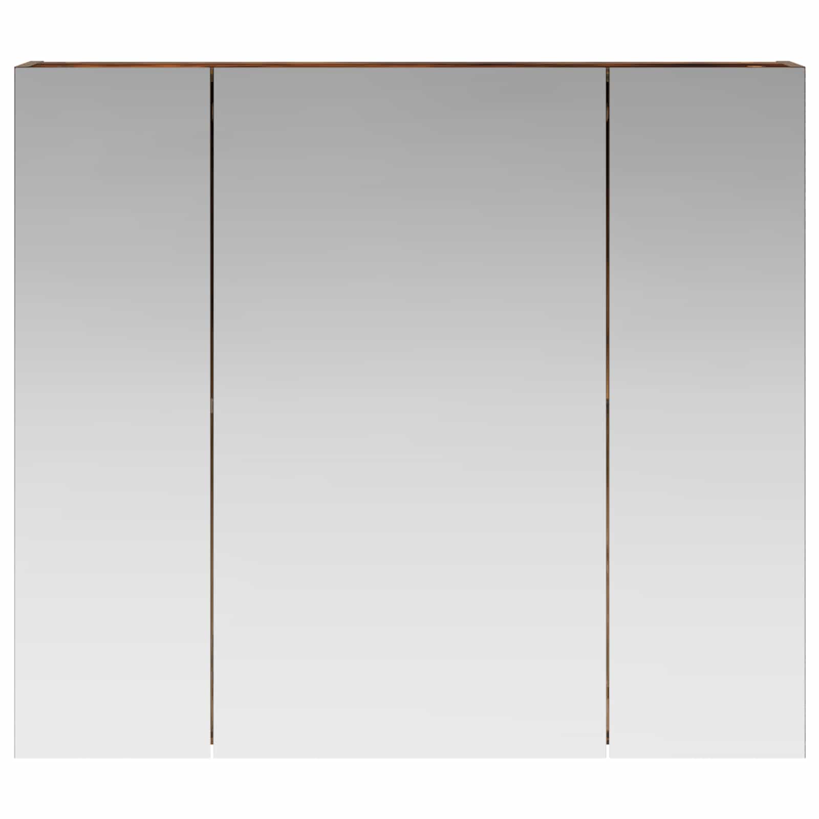 Badkamer spiegelkast met plank Gerookt eiken 80 x 14.5 x 70 cm