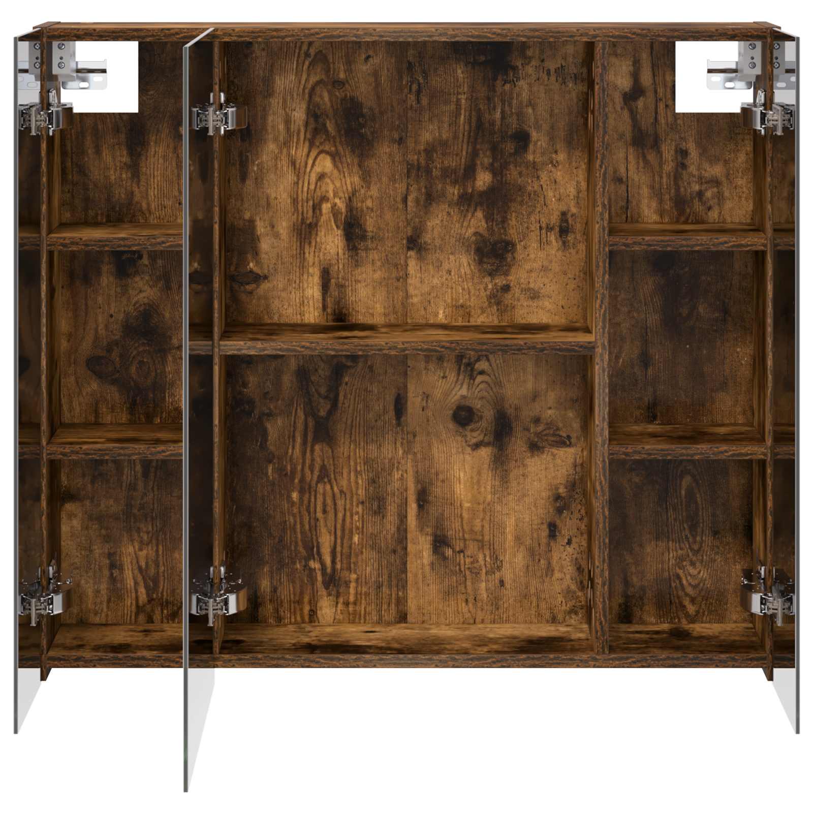 Badkamer spiegelkast met plank Gerookt eiken 80 x 14.5 x 70 cm