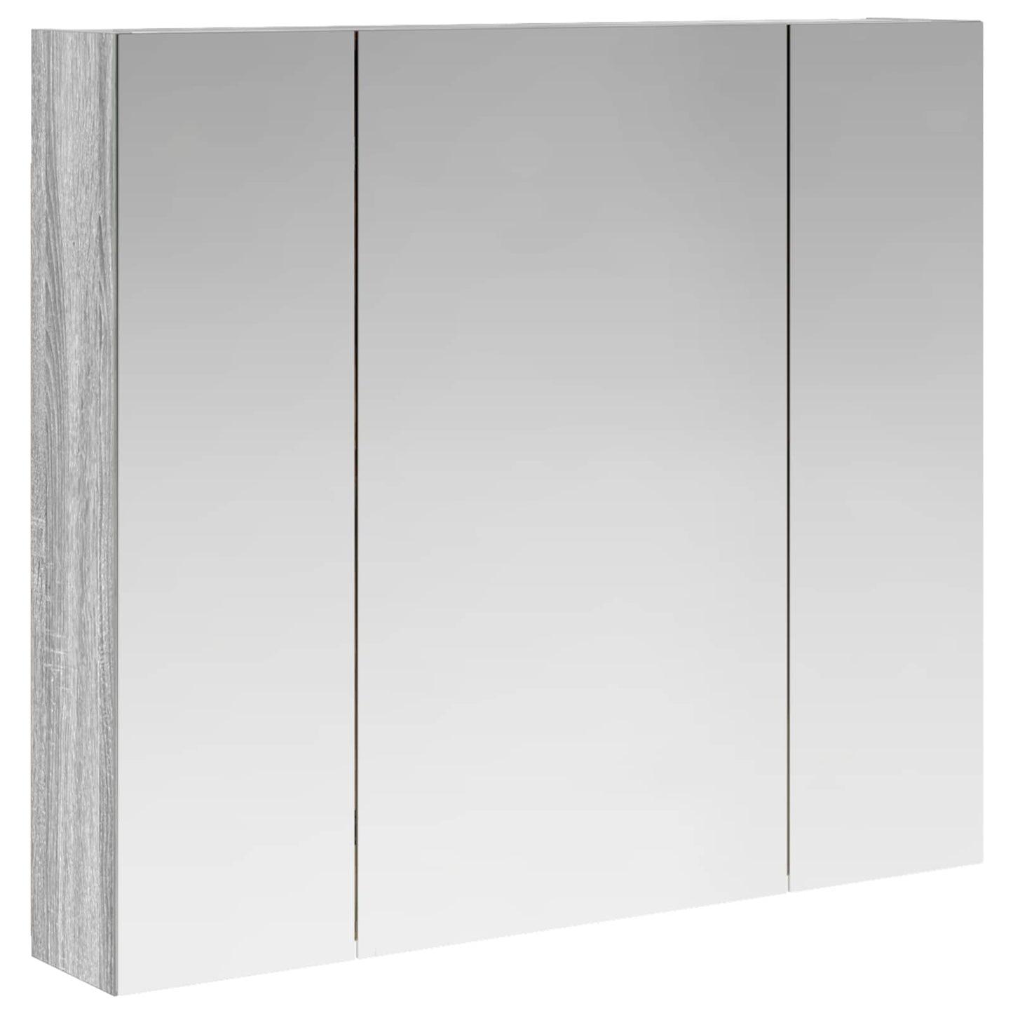 Badkamer spiegelkast met plank Grijs Sonoma 80 x 14.5 x 70 cm