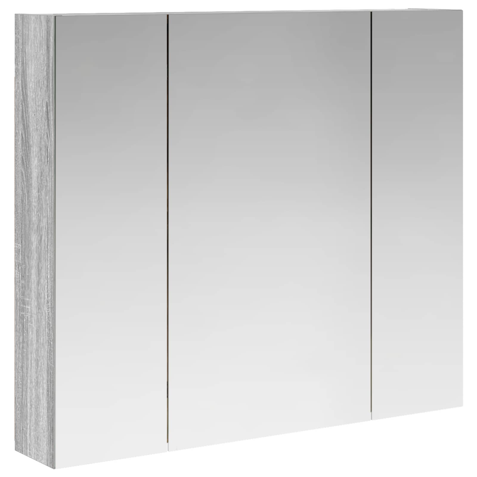Badkamer spiegelkast met plank Grijs Sonoma 80 x 14.5 x 70 cm