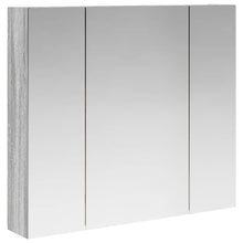 Badkamer spiegelkast met plank Grijs Sonoma 80 x 14.5 x 70 cm