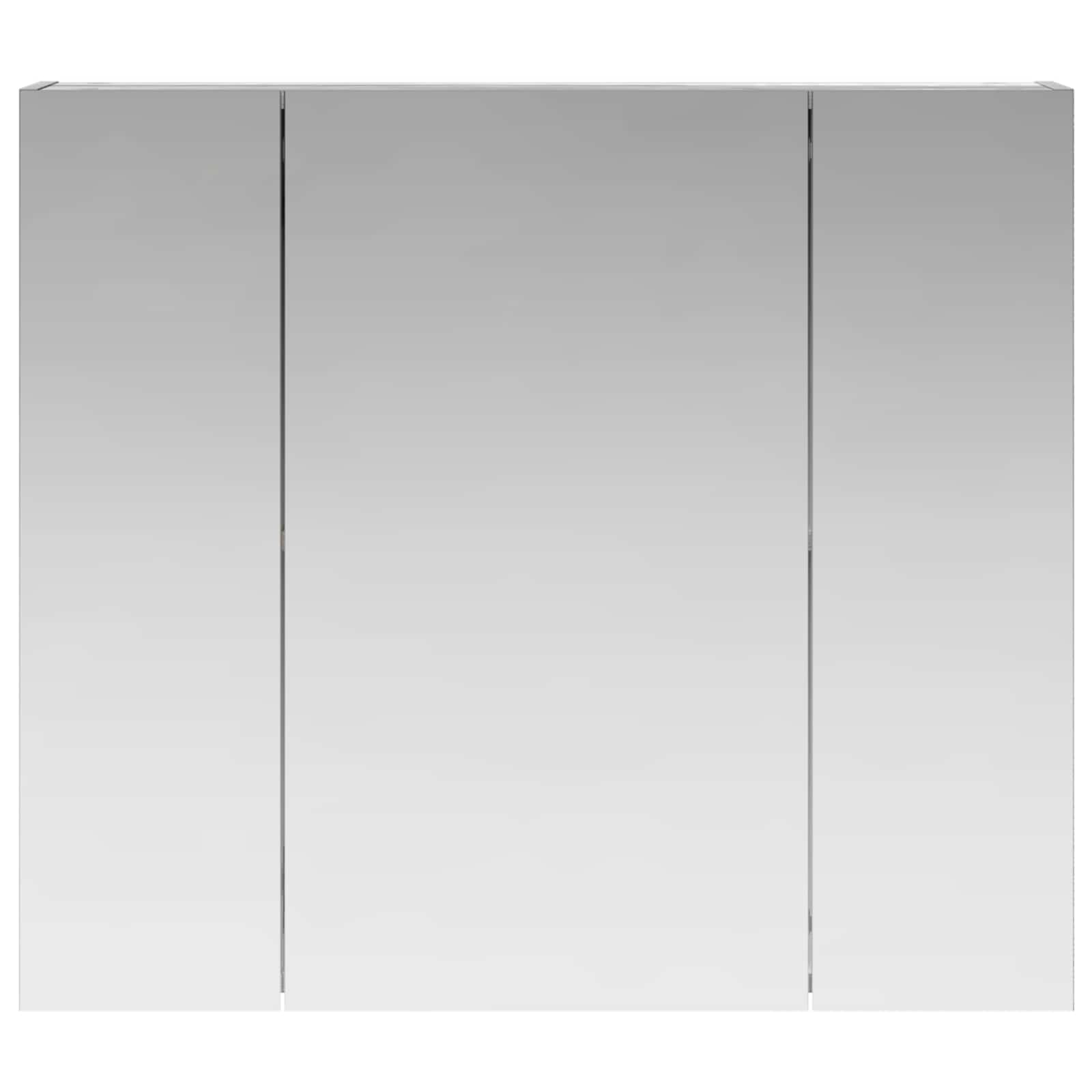 Badkamer spiegelkast met plank Grijs Sonoma 80 x 14.5 x 70 cm