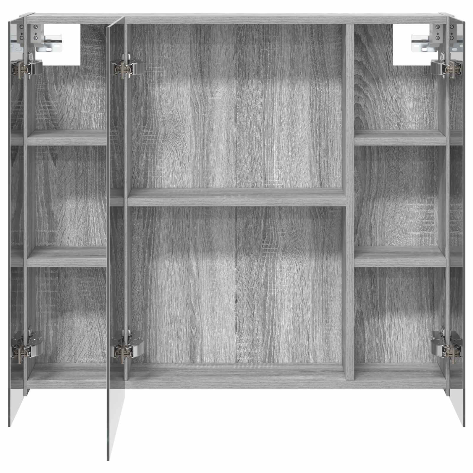 Badkamer spiegelkast met plank Grijs Sonoma 80 x 14.5 x 70 cm