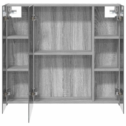 Badkamer spiegelkast met plank Grijs Sonoma 80 x 14.5 x 70 cm