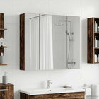 Spiegelkast badkamer 80x14.5x70 cm oud hout