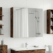 Spiegelkast badkamer 80x14.5x70 cm oud hout
