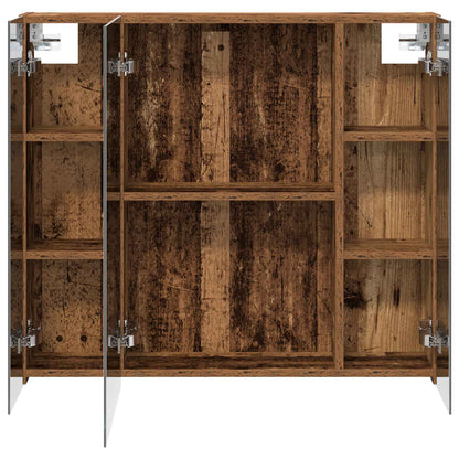Badkamer spiegelkast Oudhout 80 x 14.5 x 70 cm Bewerkt hout