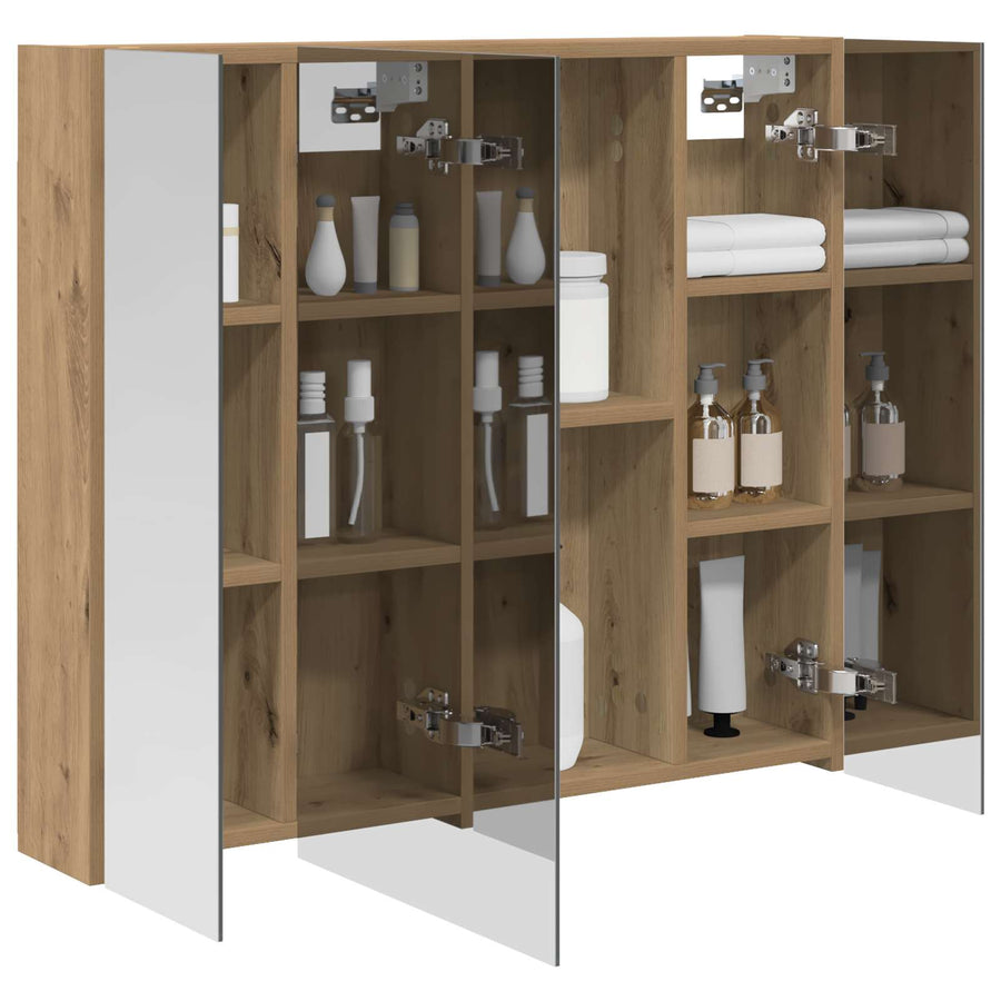 Badkamer spiegelkast Ambachtelijk eiken 80 x 14.5 x 70 cm