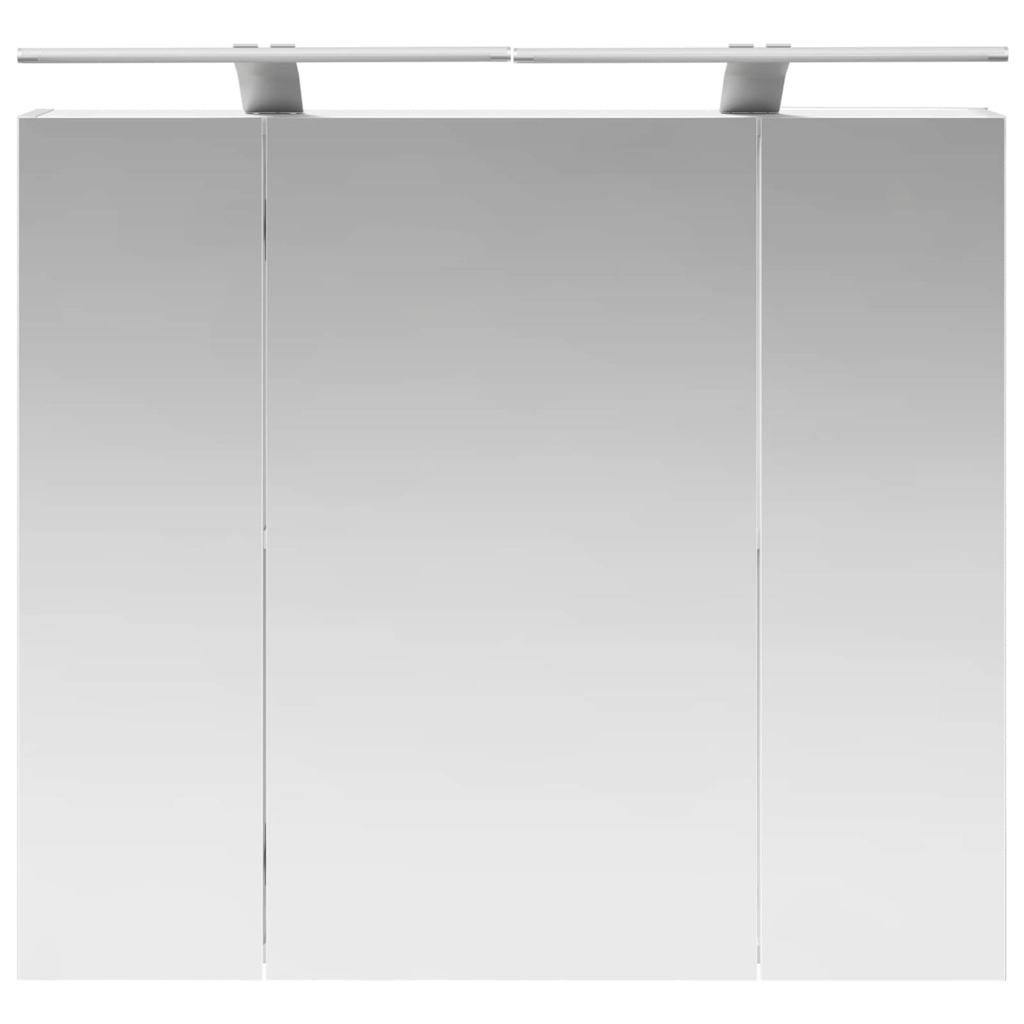 Badkamer spiegelkast Wit 80 x 14.5 x 70 cm Bewerkt hout