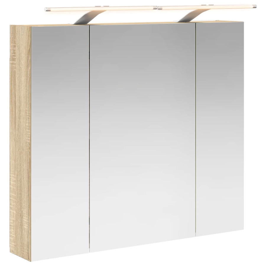 Badkamer spiegelkast met plank Sonoma Eiken 80 x 14.5 x 70 cm